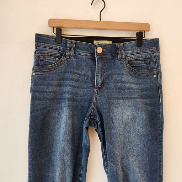 Democracy Ab Technology Jeans Medium Wash Stretch Skinny Denim Women's 10 - Picture 3 of 7